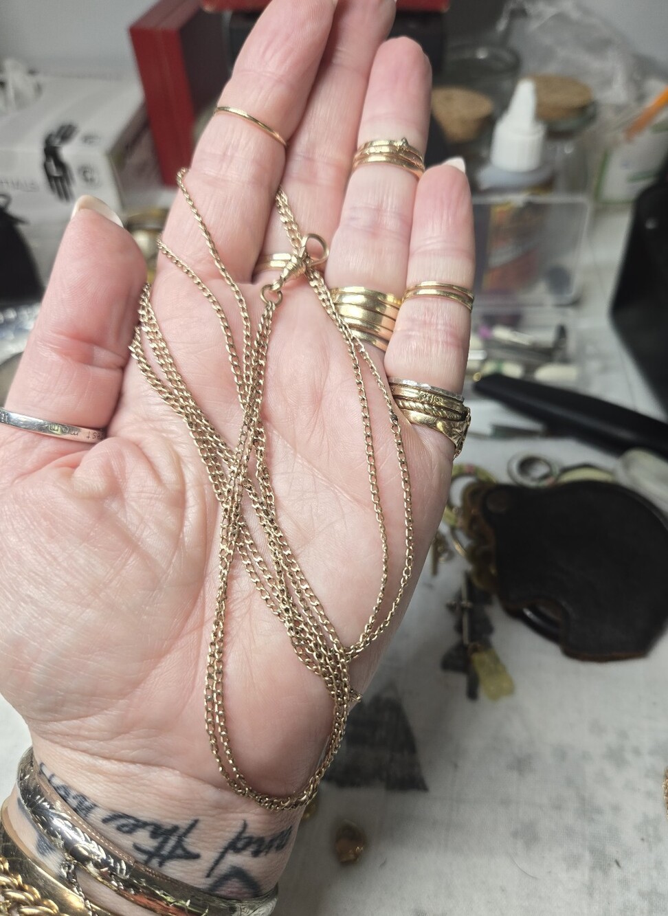 Victorian Gold Filled Watch Chain Necklace